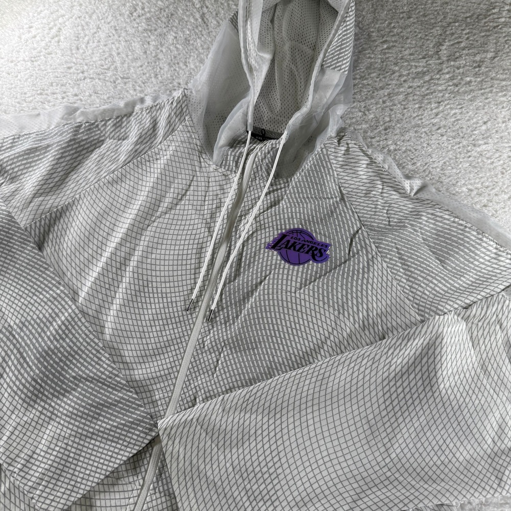 Under Armour NBA Official Los Angeles Lakers Combine Hoodie Mens XXL 2XL White